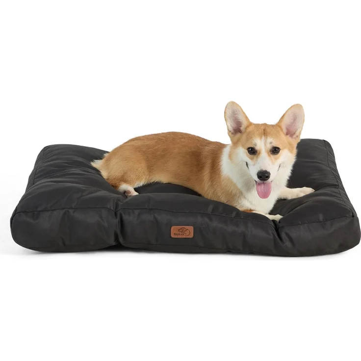BEDSURE waschbares Hundebett Oxford für Mittelgroße Hunde, 76x50 cm schwarz