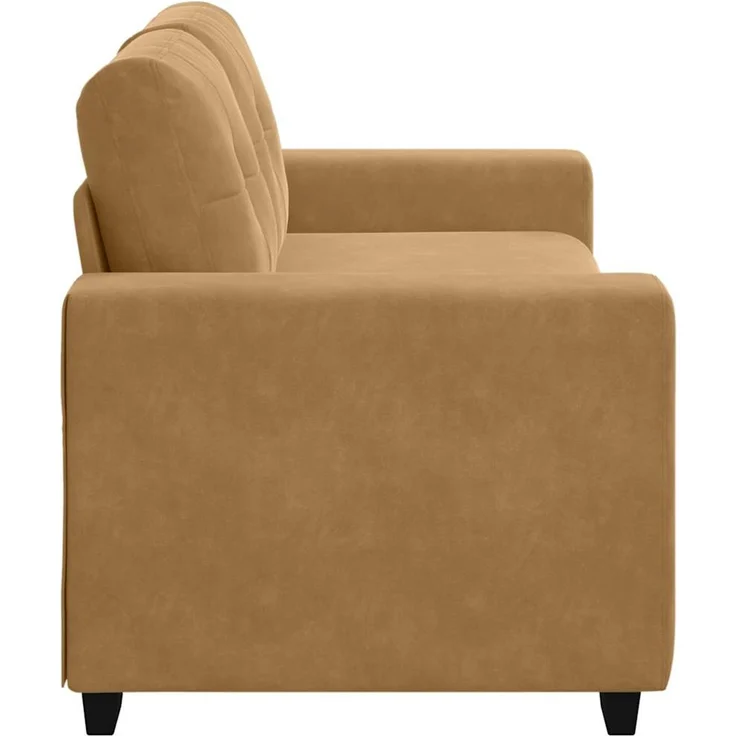 vidaXL Zweisitzer-Sofa Braun 180x77x82 cm Samt 4105129 – Bild 5