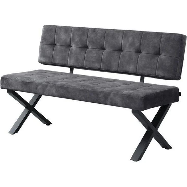 B&D home Essbank KAREN (1-St), gepolstert, Metallgestell, mit oder ohne Rückenlehne, in 120/140/160cm – Bild 4