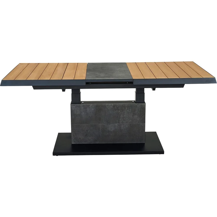 Lift-Tisch MONDO Latea, Aluminium, Anthrazit, Holzfarben, 140 x 53 x 90 cm – Bild 12