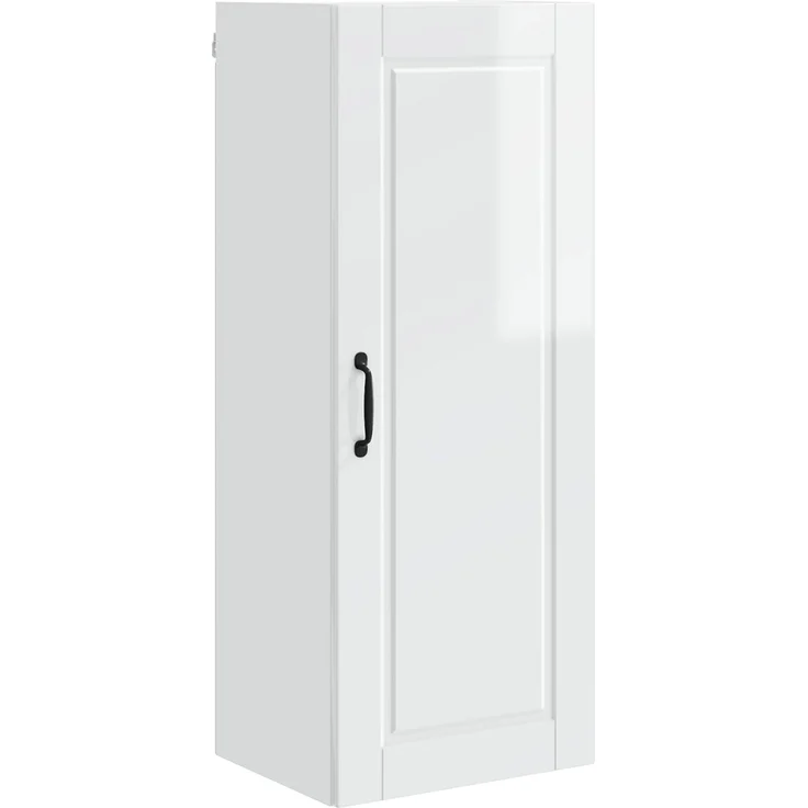vidaXL Wandschrank PORTO Hochglanz Weiß 40 x 31 x 100 cm Holzwerkstoff 885469 – Bild 2