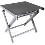 Garten Klapphocker / Fußhocker Aluminium - Textilen Anthrazit