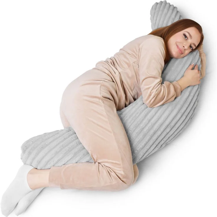 Amilian Stillkissen XXL 170 cm Schwangerschaftskissen Seitenschläferkissen U-Form, mit Bezug, weiche Füllung, geräuscharm, formstabil – Bild 1