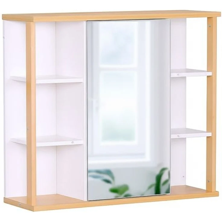 Relaxdays Spiegelschrank mit Bambus-Dekor – Bild 7