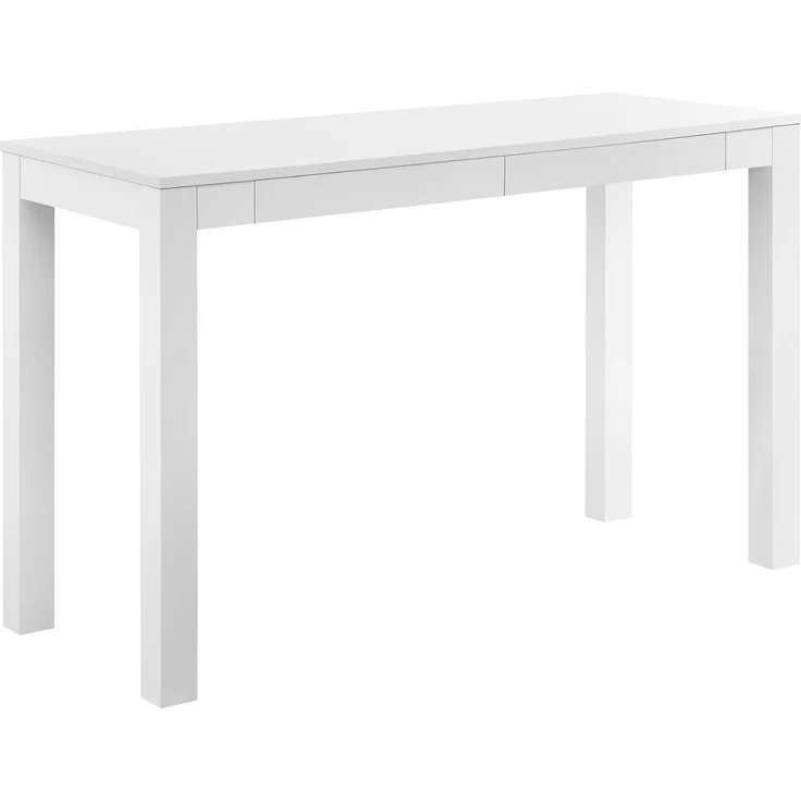 Ameriwood Large Parsons Schreibtisch mit 2 Schubladen, weiß – Bild 1