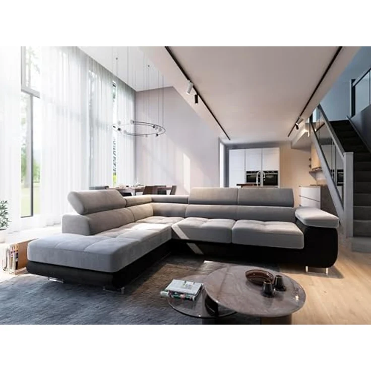 Masseno Ecksofa SELVA mit Schlaffunktion L-Form, Sofa mit Bettkasten – Bild 2