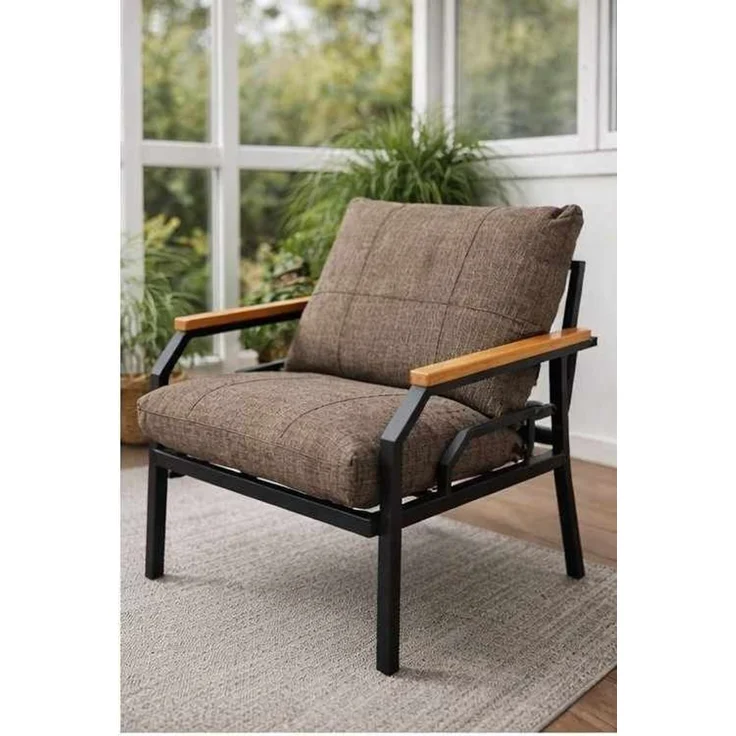 Skye Decor 'Kutay Sehpa - Mink' Garten-Lounge-Set, Nerz, 120 x 70 x 61 cm – Bild 2
