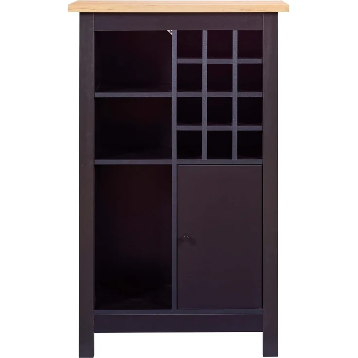Interlink Highboard AMSTERDAM - Esszimmer & Wohnzimmer in Schwarz-Artisan Eiche – Bild 3