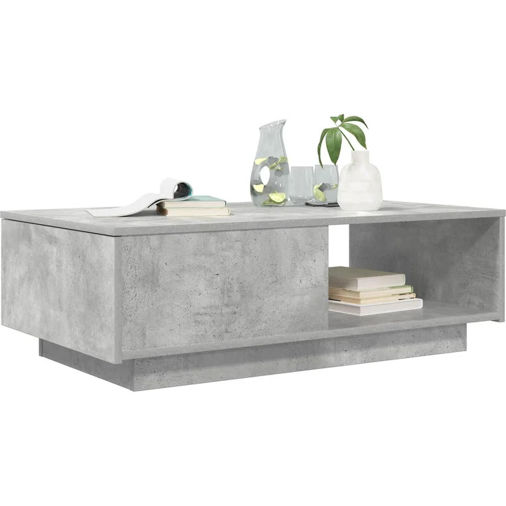 Couchtisch Sofatisch, Beton Grau 95 x 55 x 31 cm Holzwerkstoff d188e – Bild 3