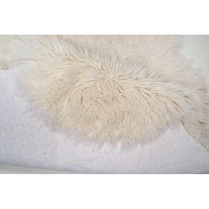 THEKO Wollteppich Flokos 2, rund, Höhe: 70 mm, original griechischer Flokati, Hochflor, Uni Farben, reine Wolle – Bild 2