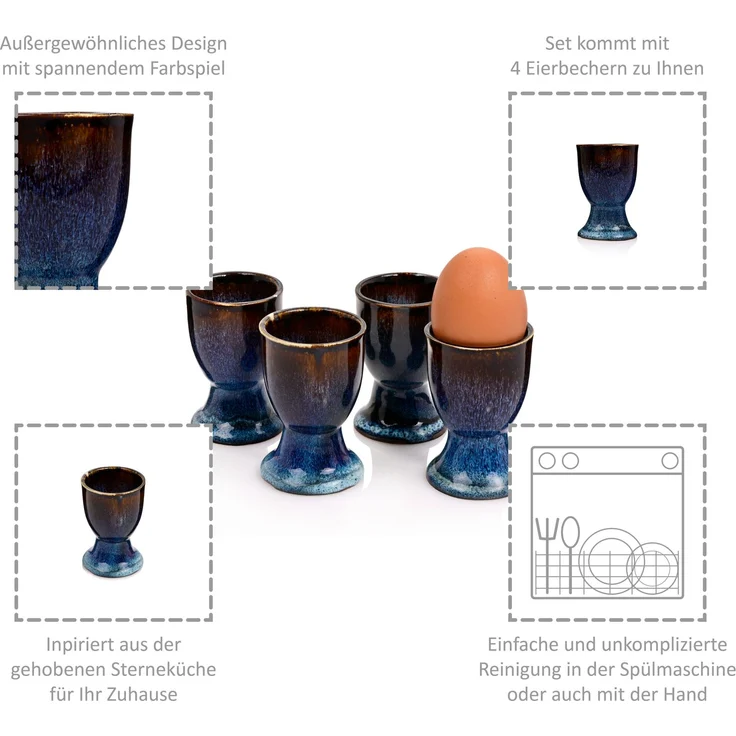 SÄNGER Eierbecher Set Tokio 4 teilig – Bild 4