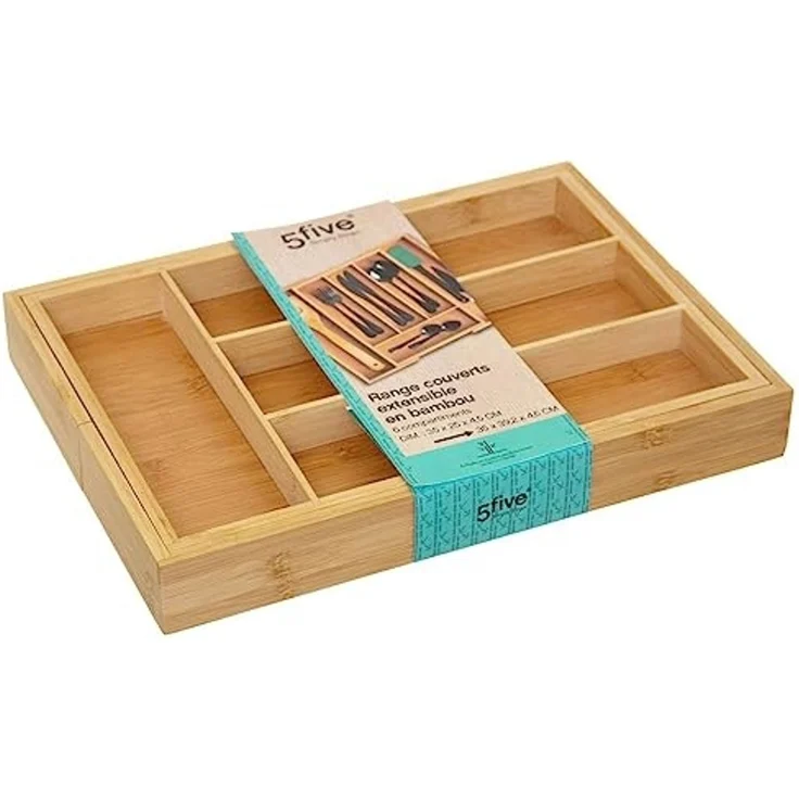 5five Besteckkasten 5five Wood Bamboo (34 x 25 x 4 5 cm) – Bild 3