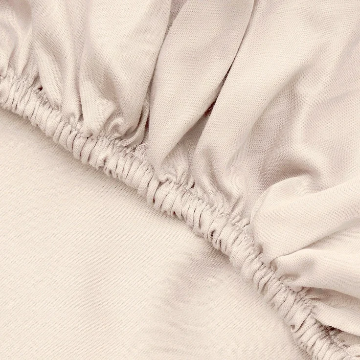 L'essentiel Maison 'De Cream' Satin-Spannbettlaken Super King (FR) (IT) (ES) (DE), Creme, 200+30 x 180 cm – Bild 3