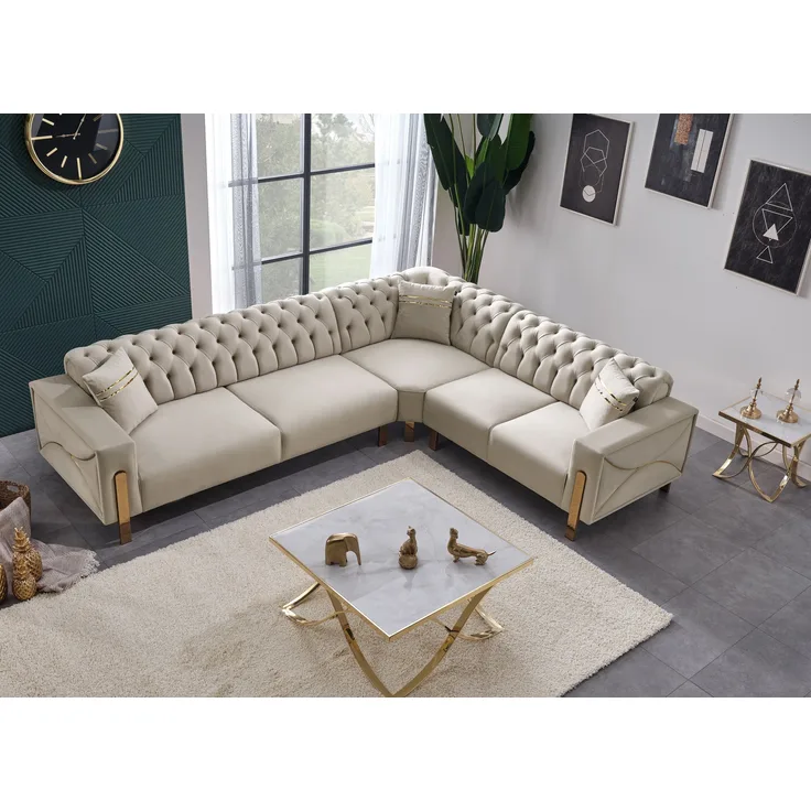 Ecksofa "Armeria"-Beige