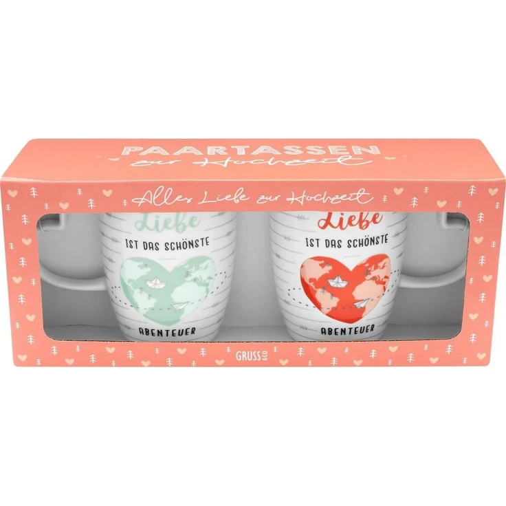 Tassen-Set Kaffeetasse Sheepworld Geschenkbox Hochzeitsgeschenk Abenteuer 48075 – Bild 3