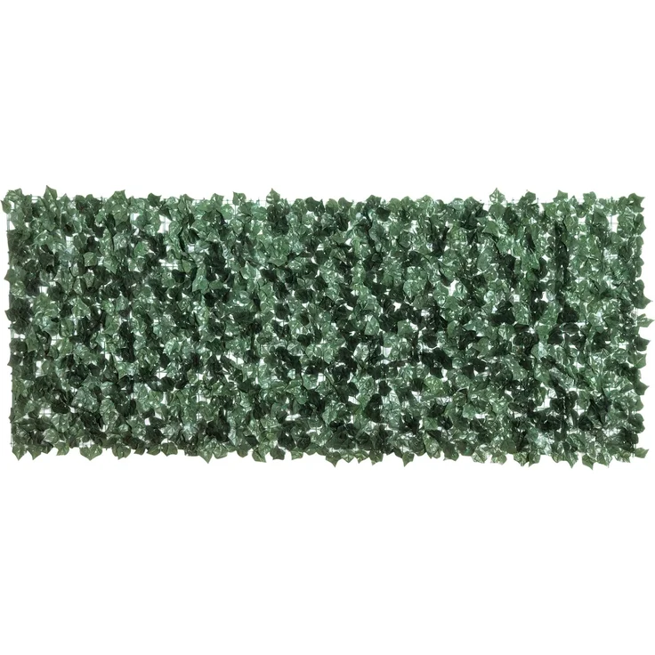 MELAYR, Künstliche Hecke, Sichtschutz, Dekorationsrolle, 2,4 m lang x 1 m hoch, realistisches Laub, Dunkelgrün – Bild 1