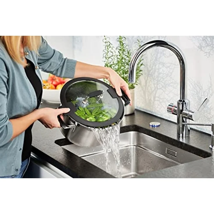 RÖSLE Topfset 6 tlg. Silence Pro Edelstahl Topfset Kochtopf Set Induktion – Bild 6