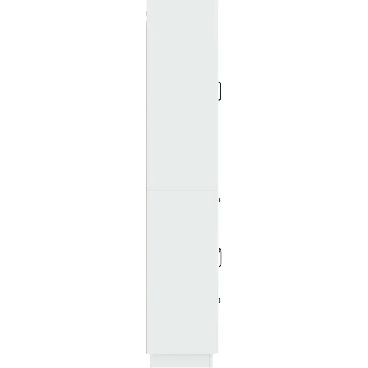 vidaXL Schrankset 2 pcs Hochglanz Weiß Holzwerkstoff 3416821 – Bild 5