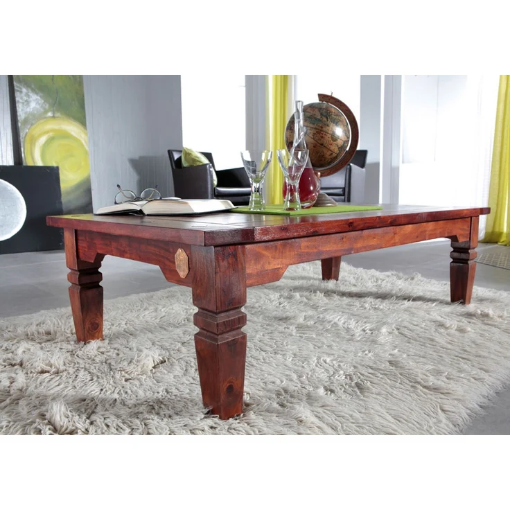 Couchtisch Akazie 110x60x40 nougat lackiert OXFORD #428 – Bild 2