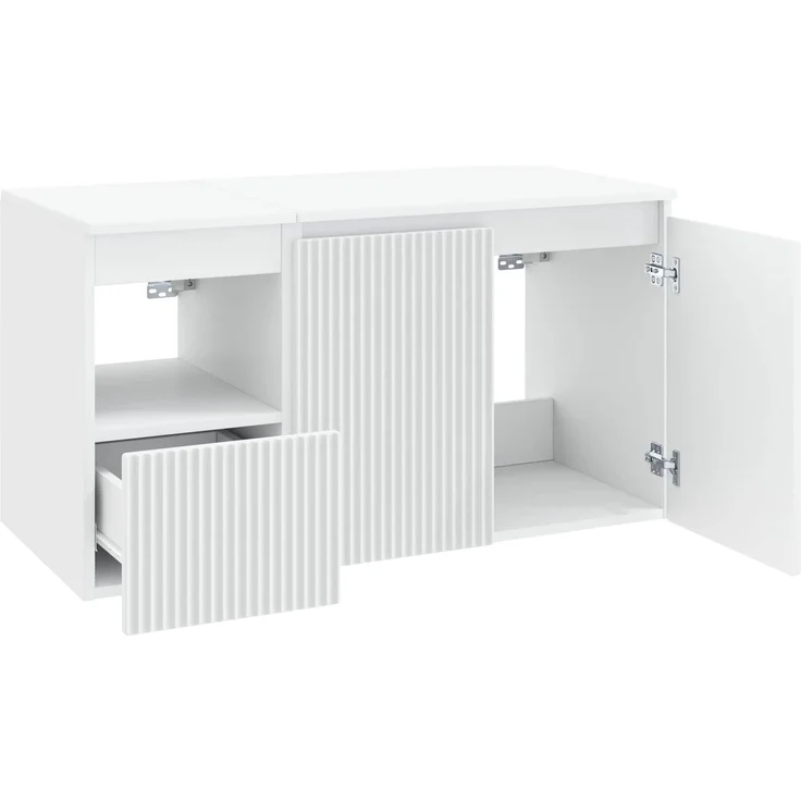 vidaXL Badezimmerschrank-Set 2 stk. Weiß 92,5 x 44,5 x 50 cm 3404114 – Bild 4