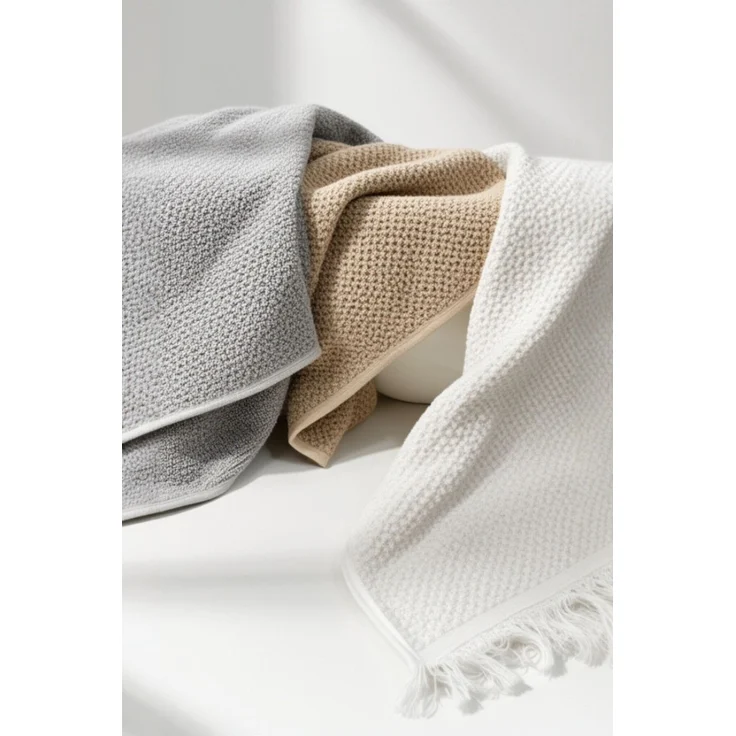 Mijolnir 'Jelena - Beige' Handtuchset (6-teilig), Beige, 50 x 90 cm – Bild 5