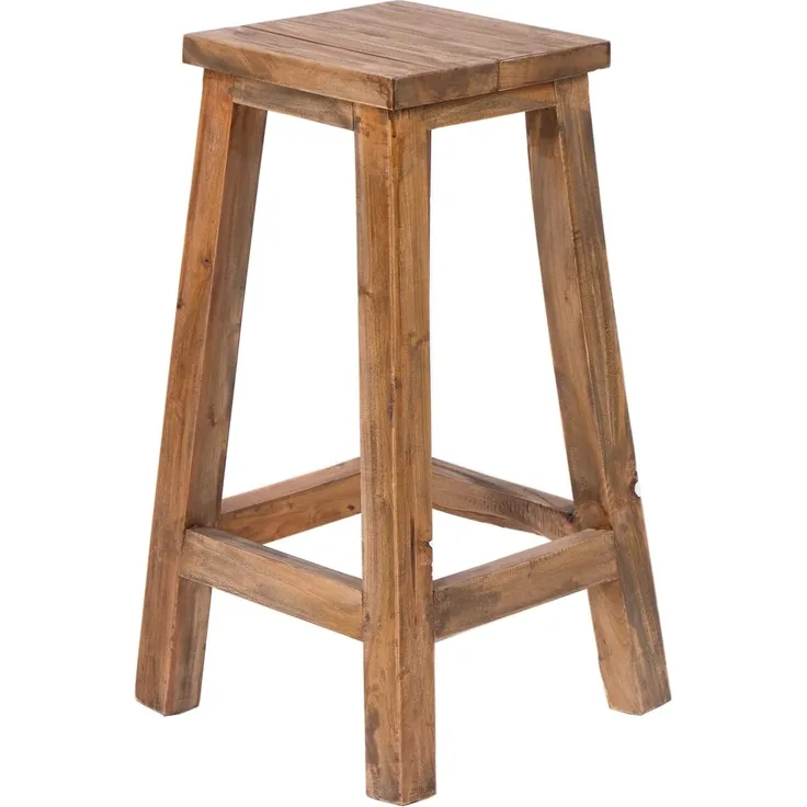DESIGN DELIGHTS Hocker BARHOCKER "NIPPO", 70x35 cm (HxB), Massivholz, Holz Sitzhocker