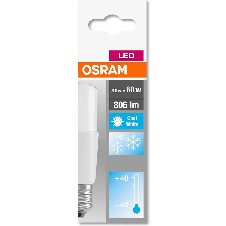OSRAM LED Lampe mit E27 Sockel, Kaltweiss(4000K), Stabform, 8W, Ersatz für 60W-Glühbirne, matt, LED STAR STICK, 1 Stück (1er Pack), Kaltweiß – Bild 3