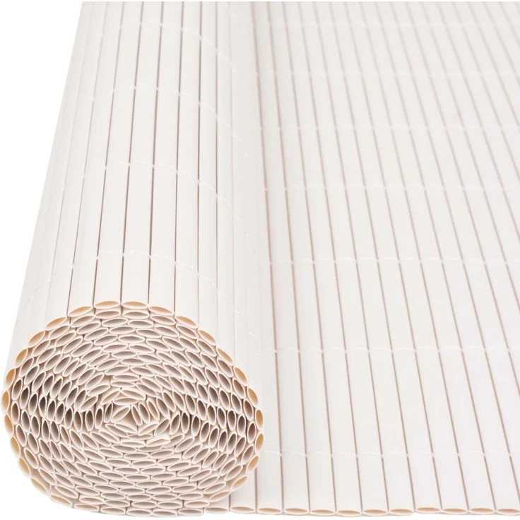 vidaXL Gartenzaun Doppelseitig 90×500 cm Weiß 43627 – Bild 5