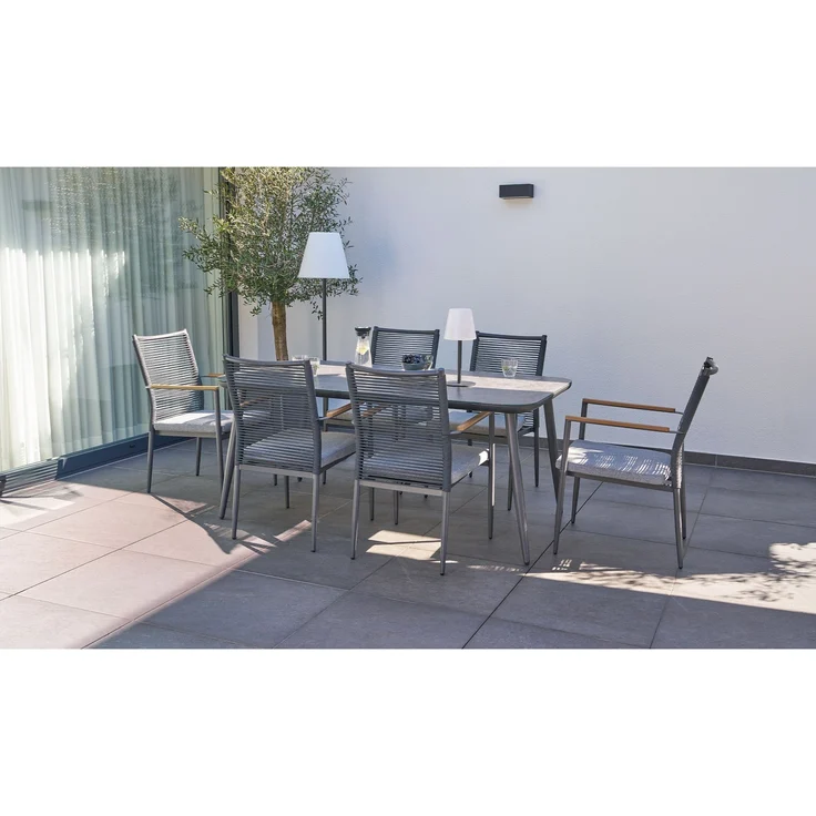 Dining-Set Genua, Rope, Schwarz – Bild 2