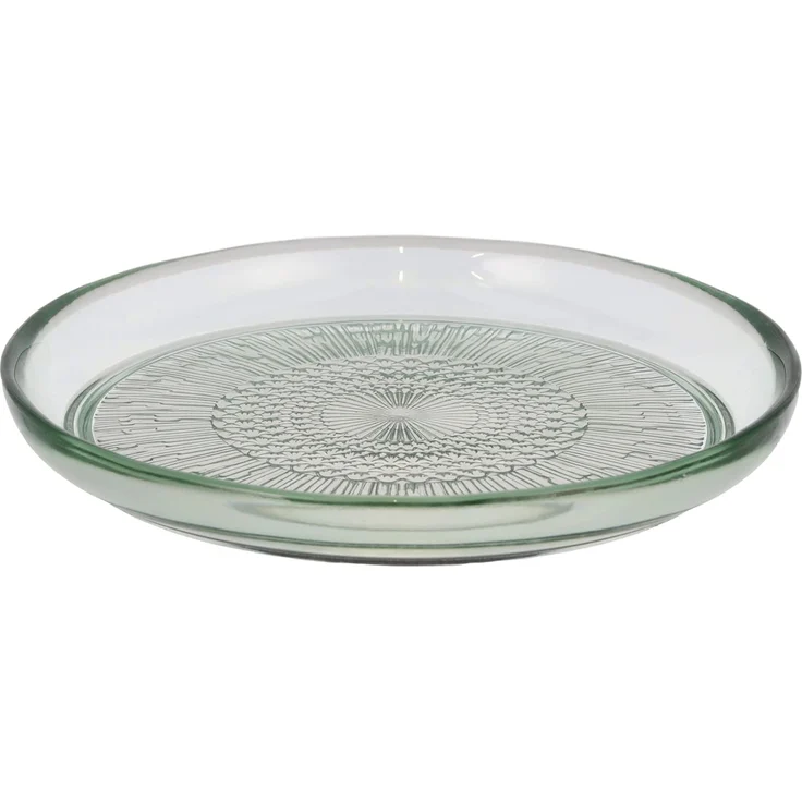 BITZ Teller Kusintha 18cm Grün Frühstücksteller Rund Glas Grün 18 cm 25 mm