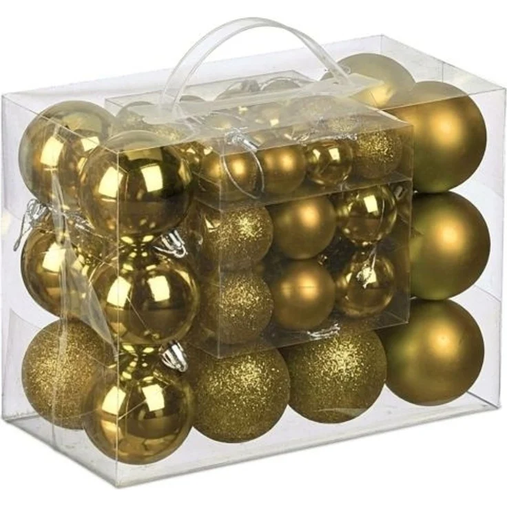 Relaxdays Weihnachtskugeln im 50er Set – Bild 6