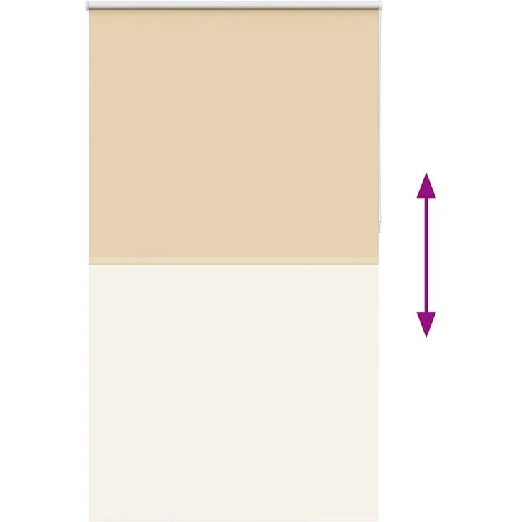 vidaXL Verdunkelungsrollo Beige 125x230 cm Stoffbreite 121,6 cm 4010821 – Bild 4