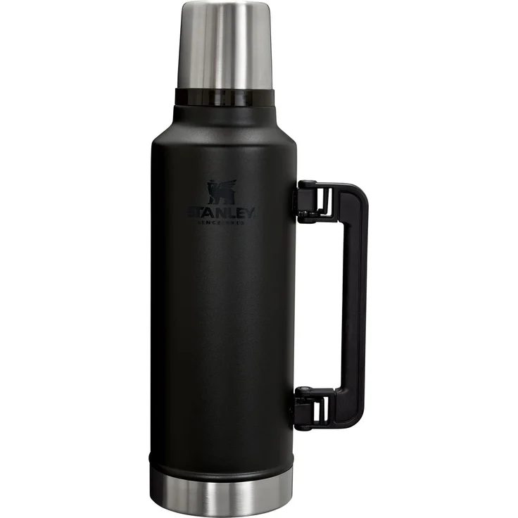 Stanley Classic Legendary 1.9L - Hält 45 Stunden Heiß Oder Kalt - Edelstahl - BPA-Frei - Spülmaschinenfest - Black 2.0