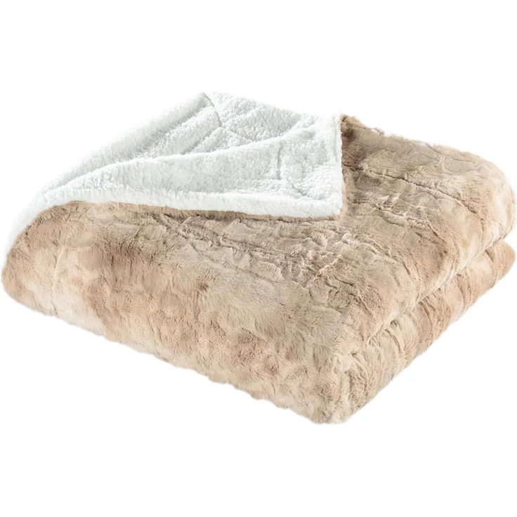 Wohndecke Luxus Kingston XXL, Delindo Lifestyle, XXL Kuscheldecke fürs Sofa, Webpelzdecke – Bild 3