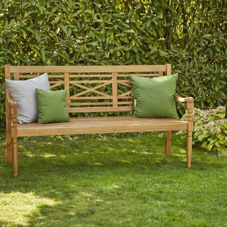 SIENA GARDEN PRIME Dekokissen, Bezug aus 100% Polypropylen, Dessin 202, Farbe Grün – Bild 3