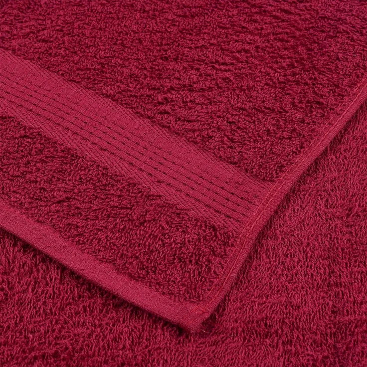 vidaXL Handtücher FROGN 4 Stk. Bordeaux 100x200 cm 360 g/m² 136747 – Bild 6