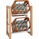 CLP Getränkekistenständer Robin,eiche für 2 Kisten