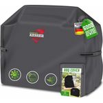 KESSER® Premium BBQ Grillabdeckung Gasgrill Grillhaube Abdeckung Wetterfest - für Weber, Brinkmann, Char Broil Grill Abdeckhaube Schutzhülle | 600D Oxford- Gewebe Reißfest Anthrazit, 132 x 66 x 109 cm (BxTxH)