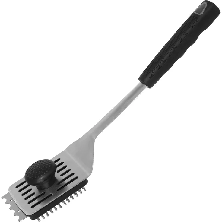 Bremermann Grillbürste und Grillgutwender 2-in-1, Edelstahl silber / Kunststoff schwarz, 42 cm – Bild 3