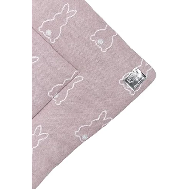 Meyco Baby X Mrs. Keizer Rabbit Laufgittereinlage (weiches und sicheres Material, doppelseitiges Design, Außenseite aus 100 % Baumwolle, Rückseite aus 100 % Velvet, Größe: 77 x 97 cm), Lila – Bild 4