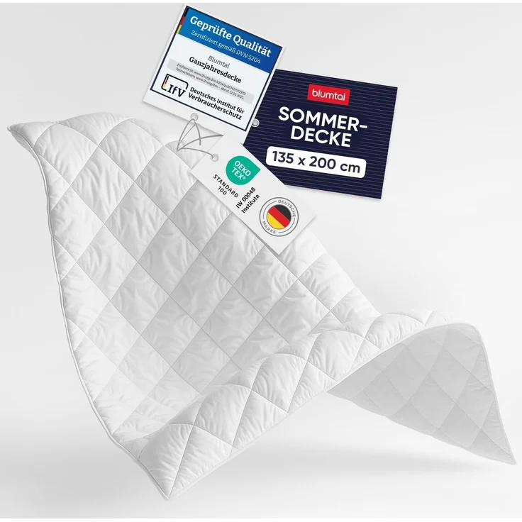Blumtal Kunstfaserbettdecke zertifizierte Steppbettdecke - Winterdecke, Wärmeklassen: Sommer, 4 Jahreszeiten, Ganzjahresdecke, Winter – Bild 1