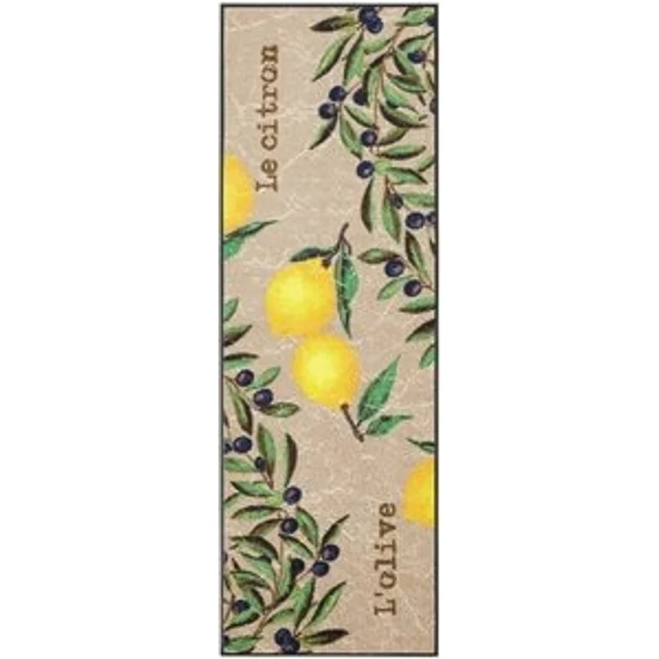 wash+dry by Kleen-Tex Küchenläufer Le Citron, rechteckig, Höhe: 7 mm, Teppich, Motiv Oliven & Zitronen, rutschhemmend, waschbar, Küche – Bild 6