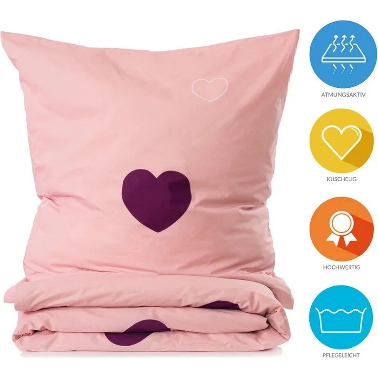 Lavea Kinderbettwäsche Lavea Kinder Bettwäsche Set - Emilia 100 x 135cm + 40 x 60cm