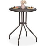 Runder Gartentisch in Rattanoptik