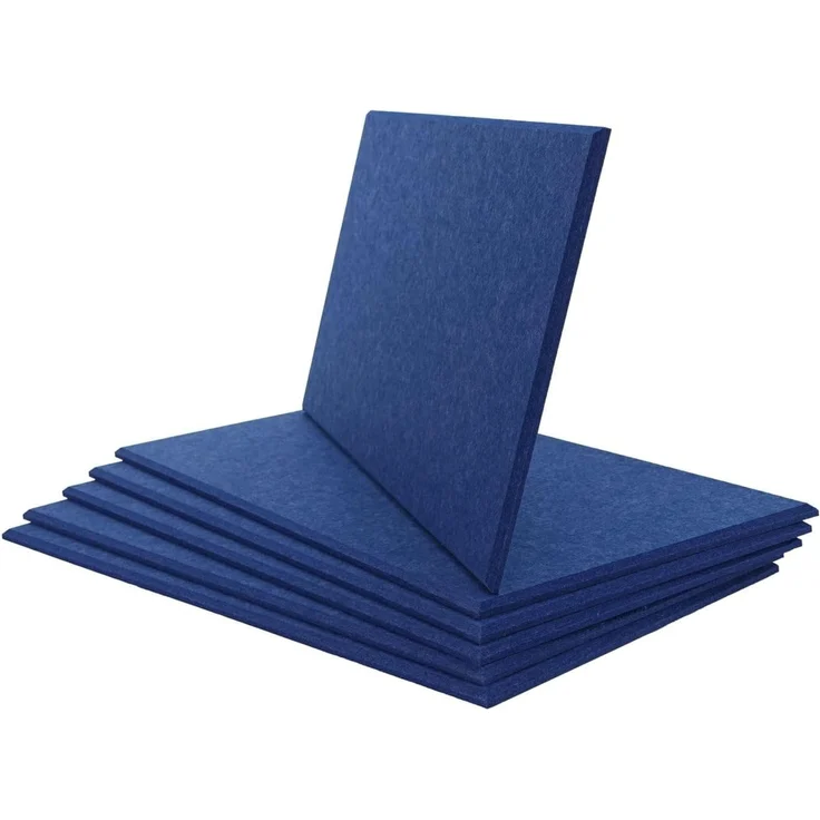 6er-Set Akustikwandpaneel HWC-L52, Wandpaneele Akustikplatten, schalldämmend 1qm Fläche 60x30cm ~ dunkelblau – Bild 6