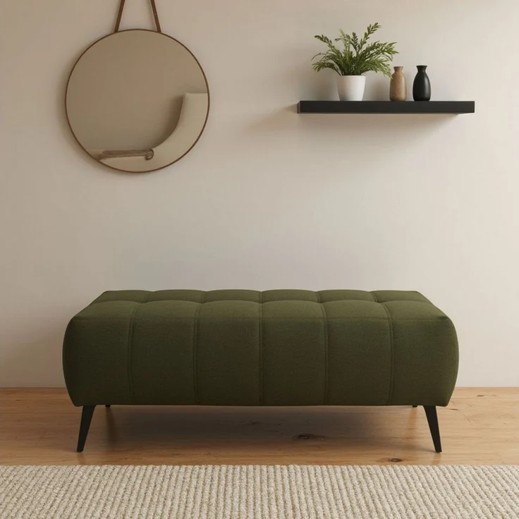 DOMO collection Hocker Trento, mit Kufenfuß oder Einzelfuß, Fußhöhe passend für gängige Saugroboter! – Bild 1