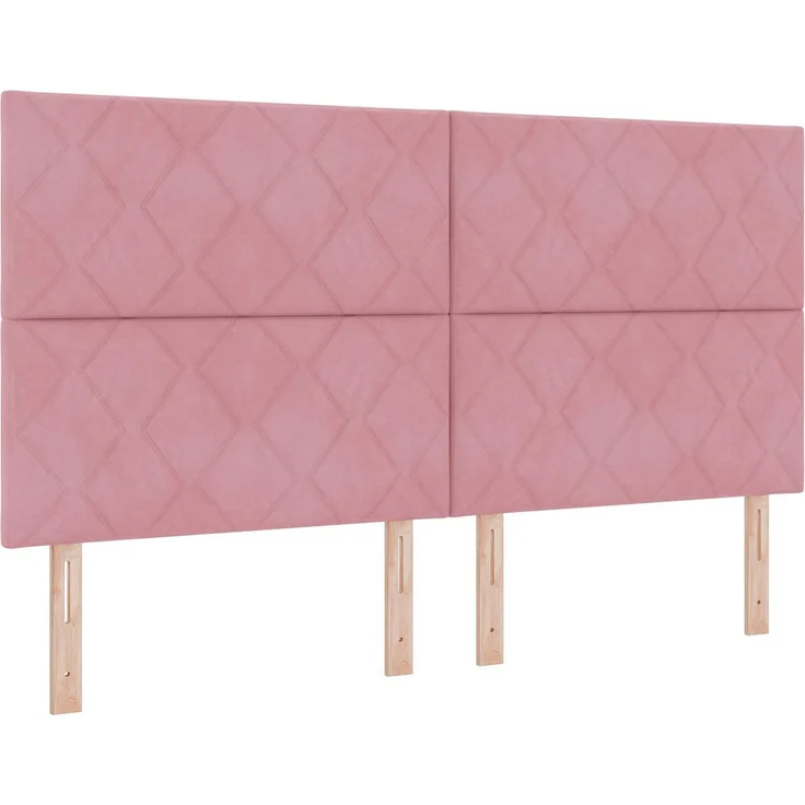 vidaXL Aufbewahrungsbett mit Kopfteil Rosa 180 x 200 cm Samt 3459842 – Bild 4