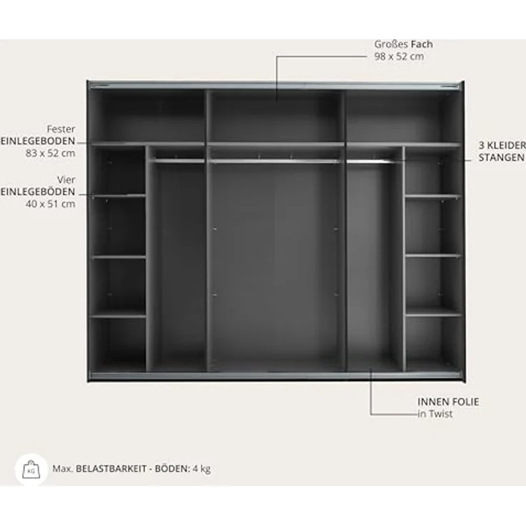 Schwebetürenschrank MESIO – Bild 8