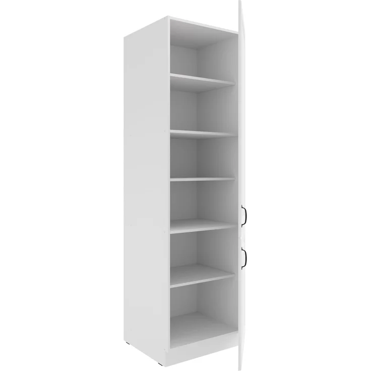 Küchen Hochschrank 60 cm Stilo Weiss Küchenzeile Küchenblock – Bild 2
