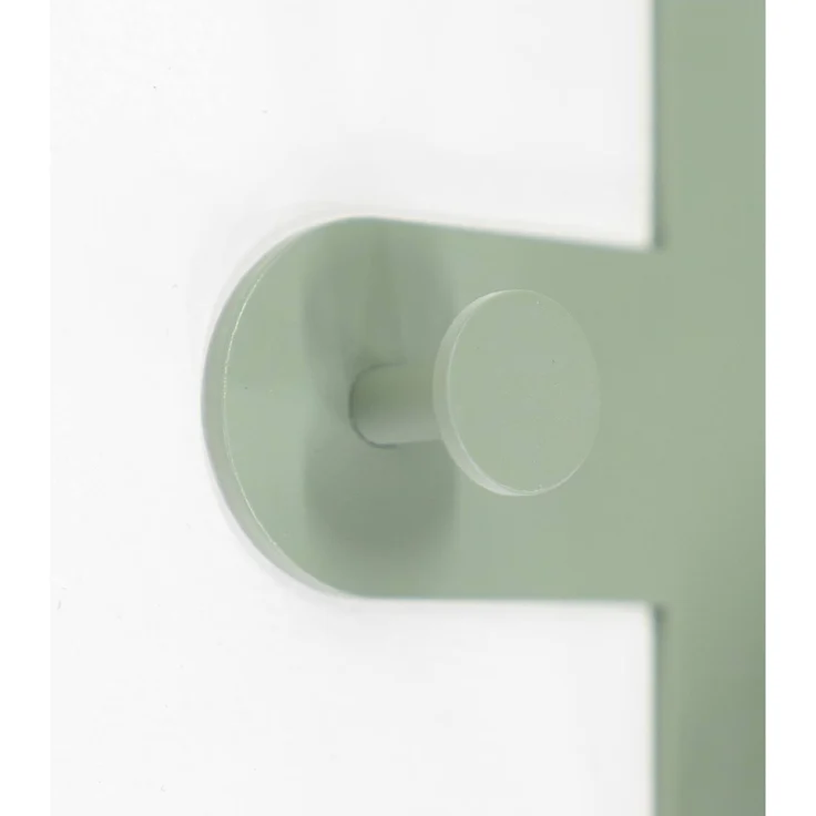 Spinder Design FRONDO Garderobe aus Stahl im modernen Farbton Dusty Green 66x8,5x37,5 cm – Bild 4